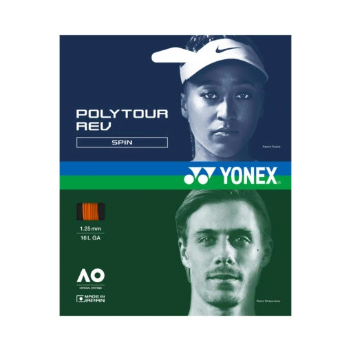 YONEX Poly Tour Rev Cordage En Garniture 12m -Wilson Soldes 01259000 000