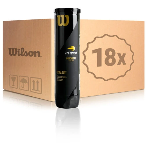 Wilson US Open 18 Tubes De 4 En Carton -Wilson Soldes 0155000000 000 2