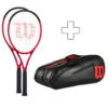 Wilson 2x Clash 100 Pro V2.0 + Sac De Tennis -Wilson Soldes 03992000 000